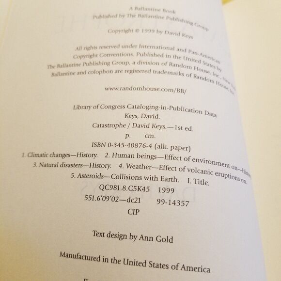 Catastrophe A quest for the origins of the modern world paperback 1st edition - Picture 7 of 8